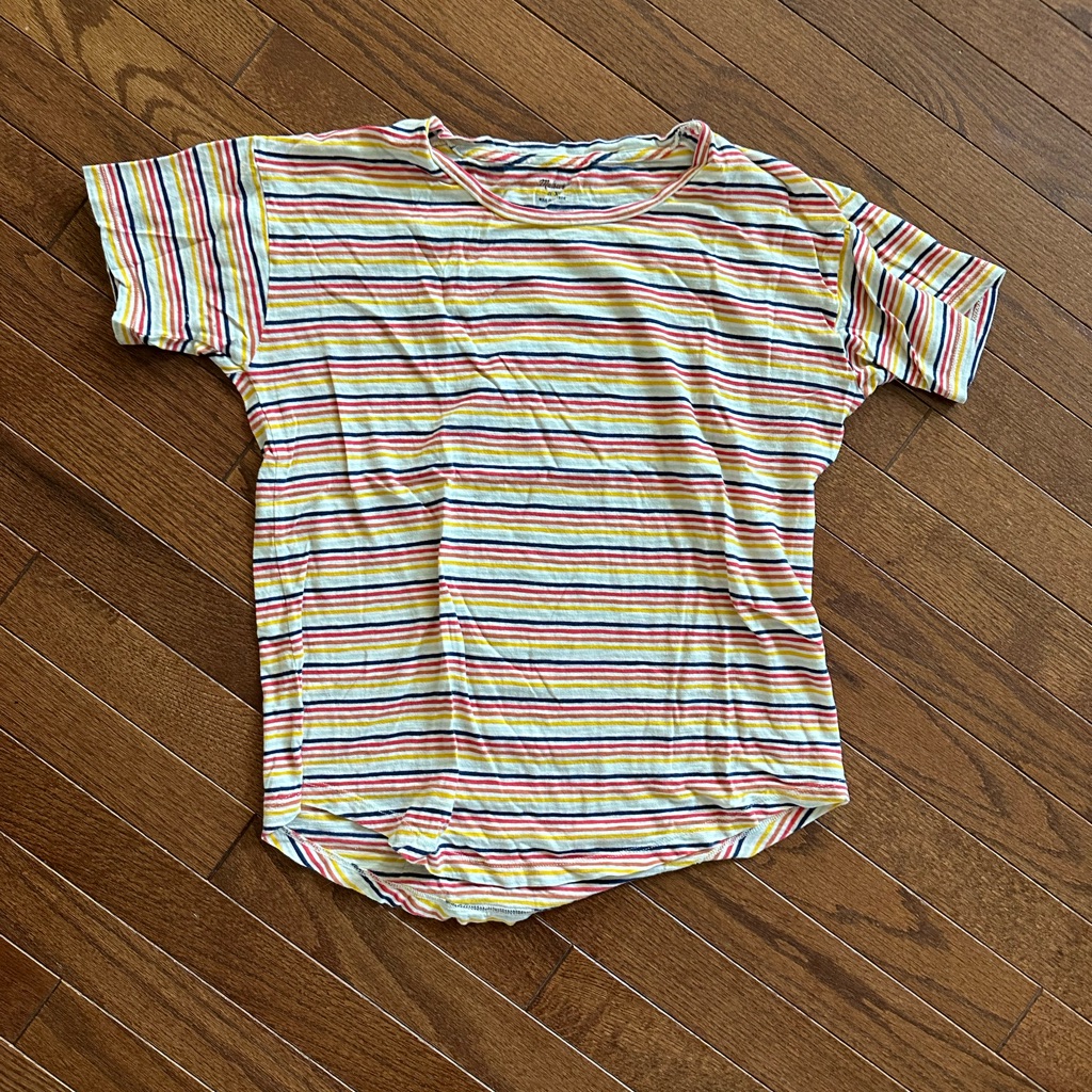 Madewell Multicolor Striped Short Sleeve Tee